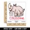 Water Bottle Sticker Set Rhino Rhinoceros Real life Unicorn Cute Waterproof Vinyl Stickers Pack Decal, Skateboard, Laptop, Car, Window, Bumper - 5 Pack
